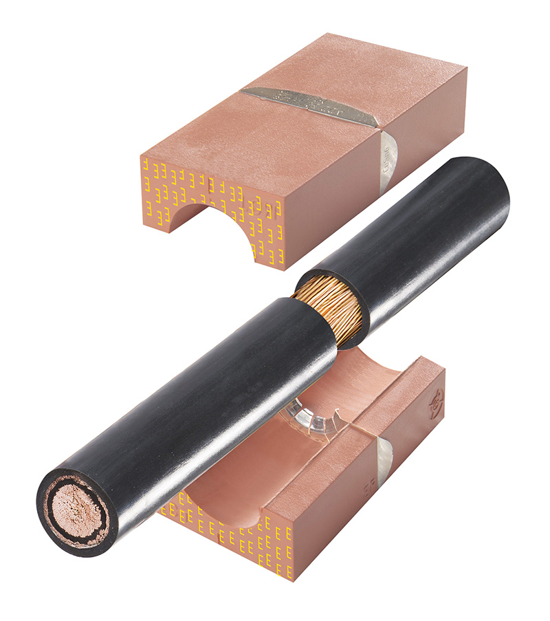 EMC blocks with cable from mct brattberg